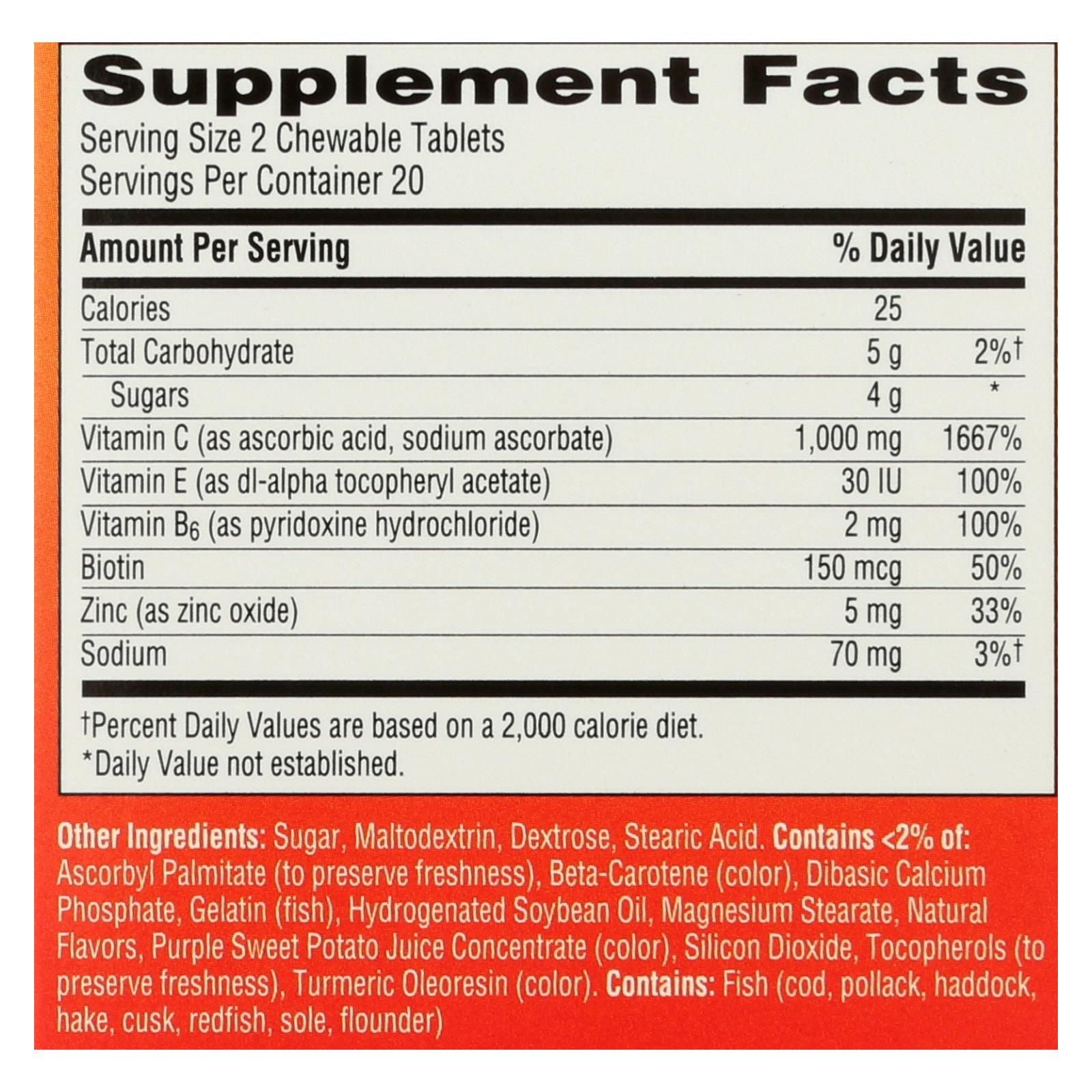 Emergen-c - Chewables Orange Blast - 1 Each - 40 Ct image 3