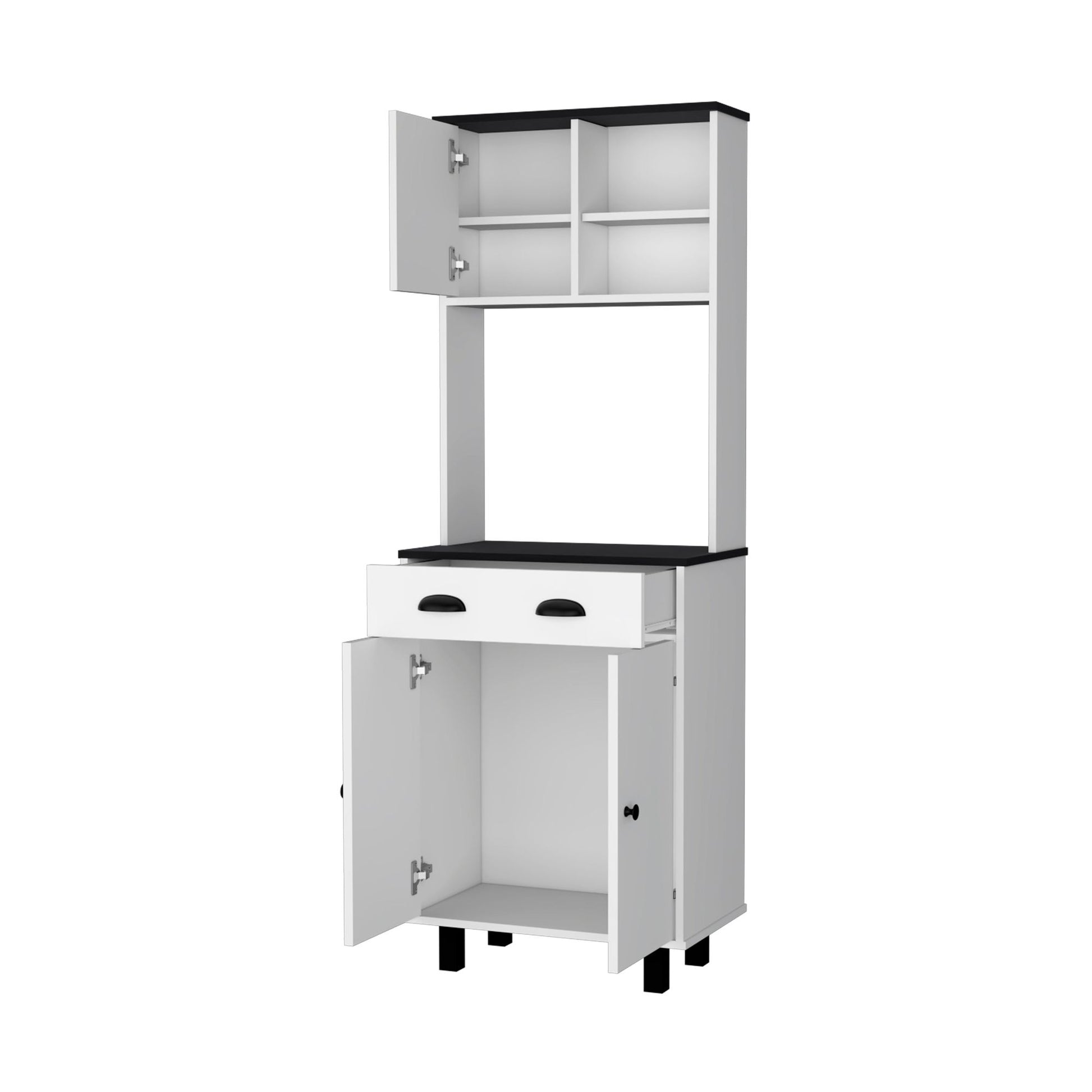 Emily White and Wengue 1-Drawer Kitchen Pantry image 4