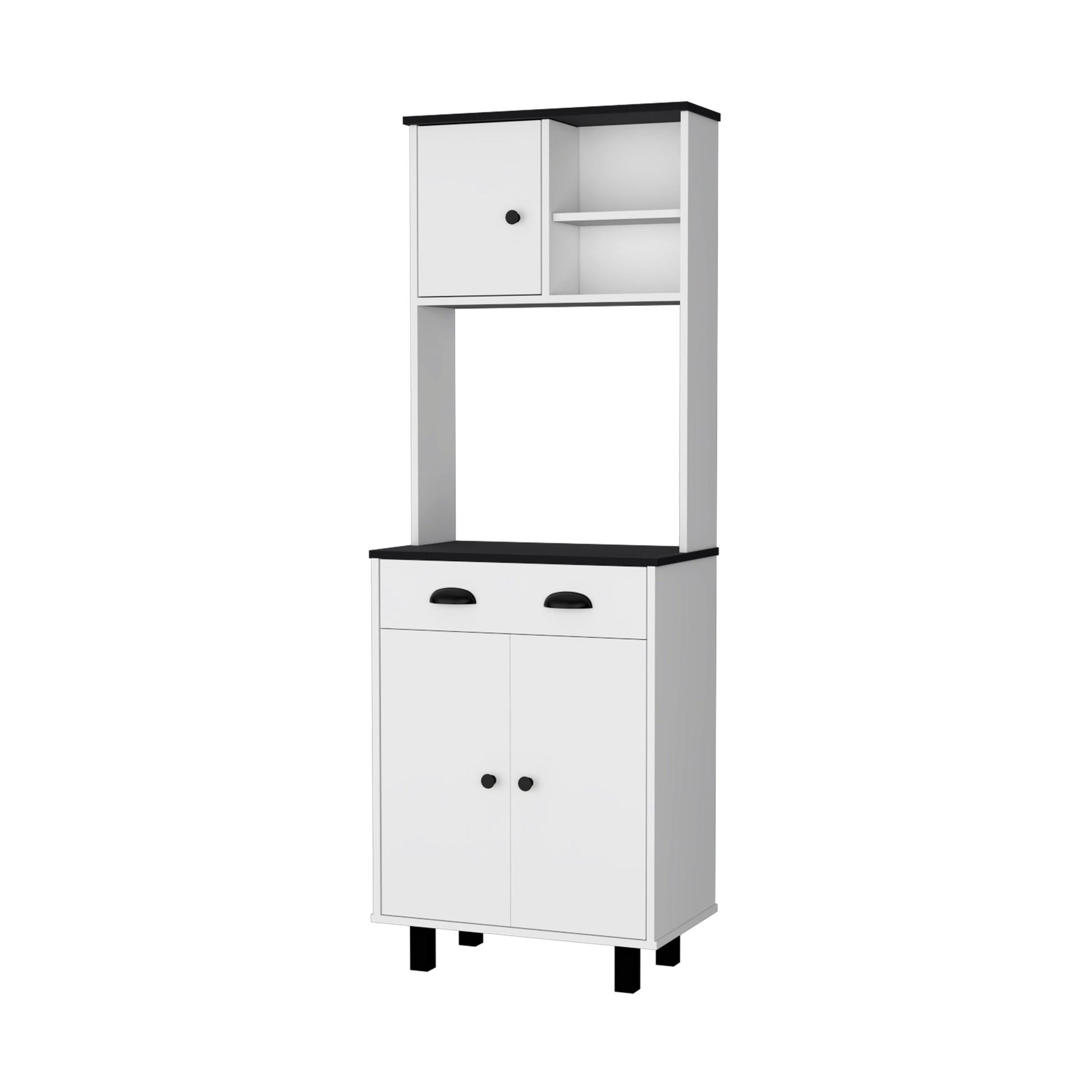 Emily White and Wengue 1-Drawer Kitchen Pantry image 3