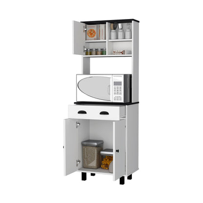 Emily White and Wengue 1-Drawer Kitchen Pantry image 5