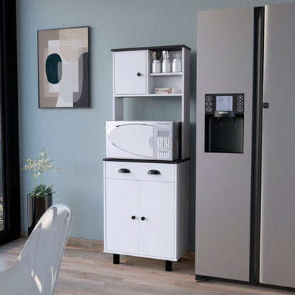 Emily White and Wengue 1-Drawer Kitchen Pantry image 1