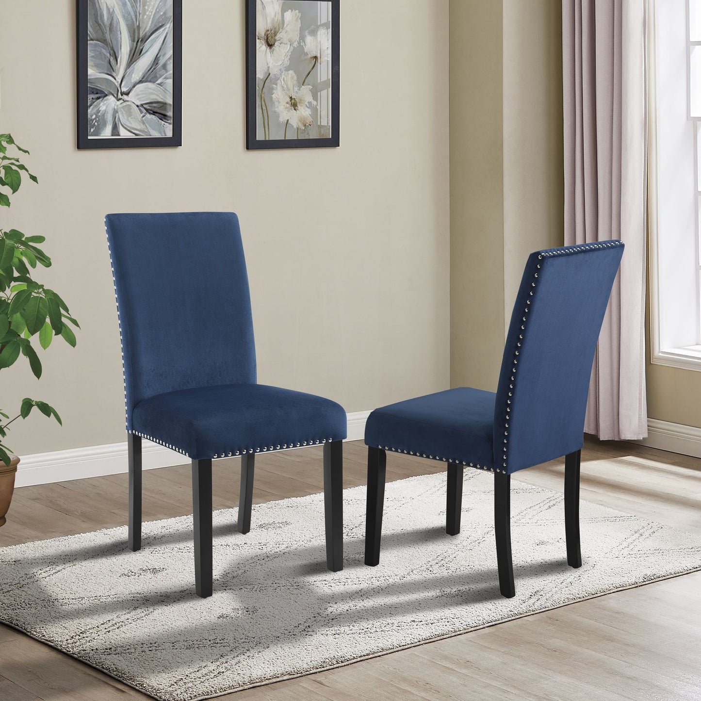 Enbridge 5-piece Dining Set, Cross-Buck Dining Table with 4 Stylish Chairs image 6