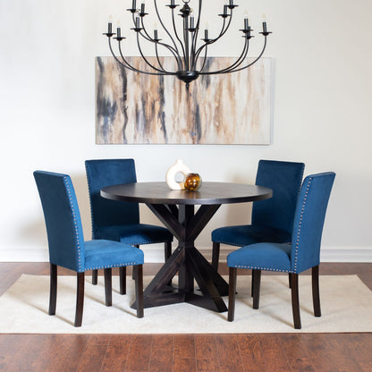 Enbridge 5-piece Dining Set, Cross-Buck Dining Table with 4 Stylish Chairs image 1