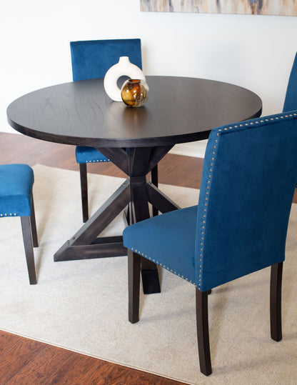 Enbridge 5-piece Dining Set, Cross-Buck Dining Table with 4 Stylish Chairs image 3