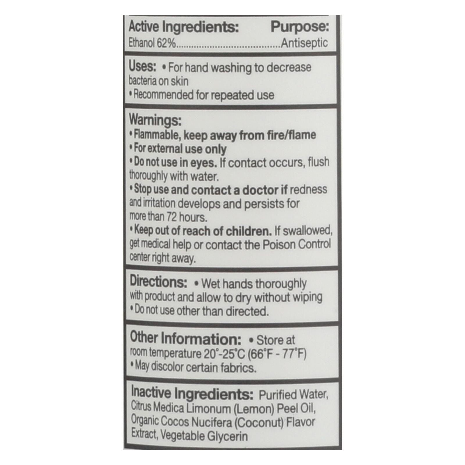 Eo Products - Hand Sanitizer Spray - Everyone - Cocnut - Dsp - 2 Oz - 1 Case image 2
