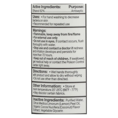 Eo Products - Hand Sanitizer Spray - Everyone - Cocnut - Dsp - 2 Oz - 1 Case image 2