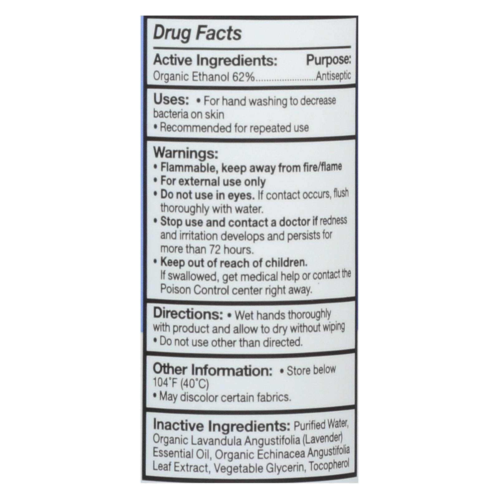 Eo Products - Hand Sanitizer Spray - Lavender - 2 Fl Oz - Case Of 6 image 1