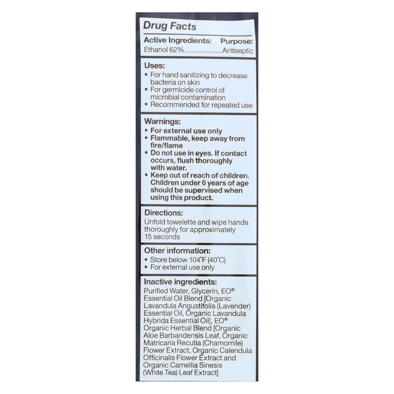 Eo Products - Hand Sanitizer Wipes Display Center - Lavender - Case Of 6 - 10 Pack image 2