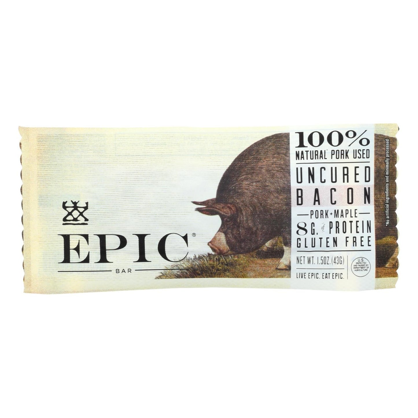 Epic - Bar - Pork - Maple - Uncured Bacon - Case Of 12 - 1.5 Oz image 1
