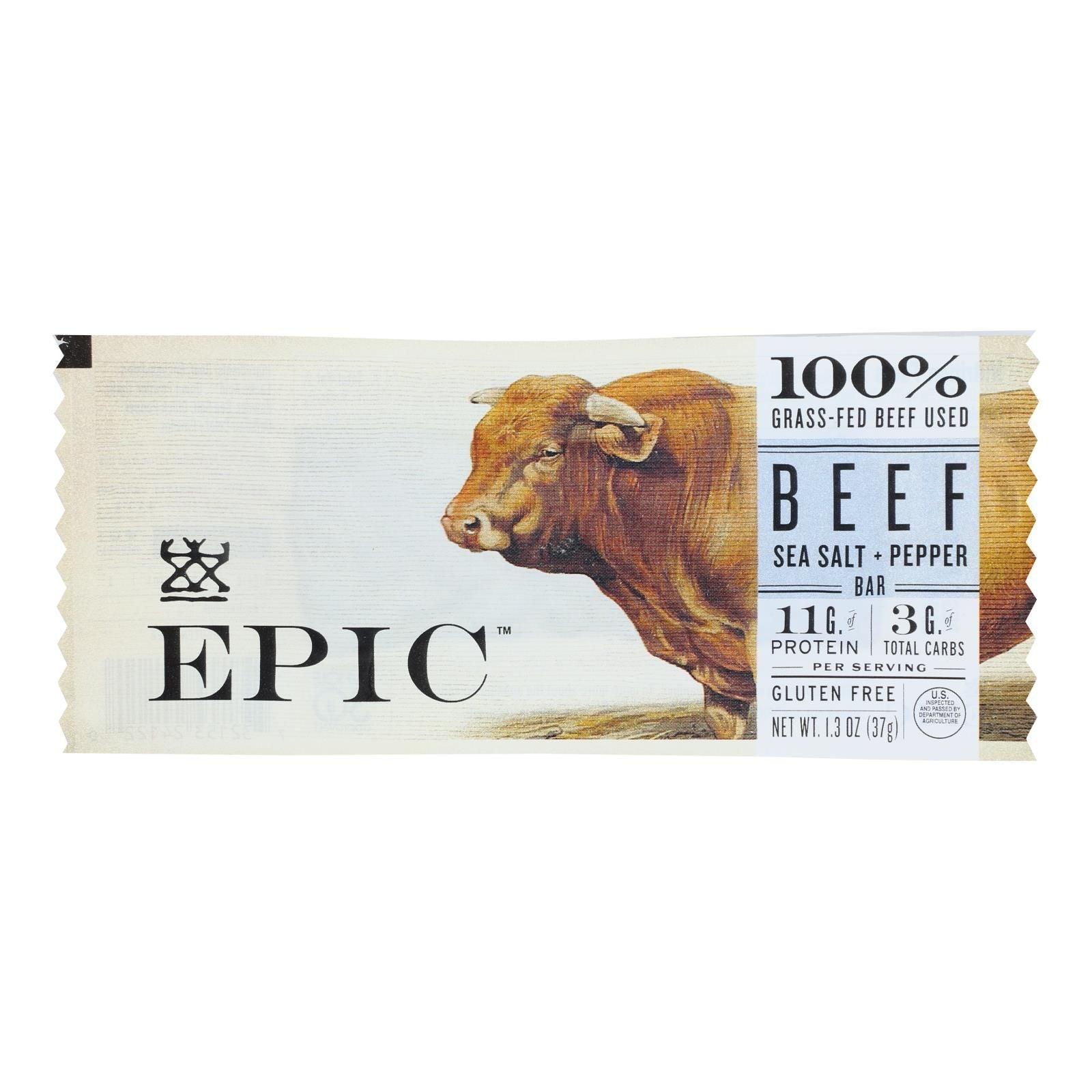 Epic - Bar Beef Sea Salt Pepper - Case Of 12-1.3 Oz image 1