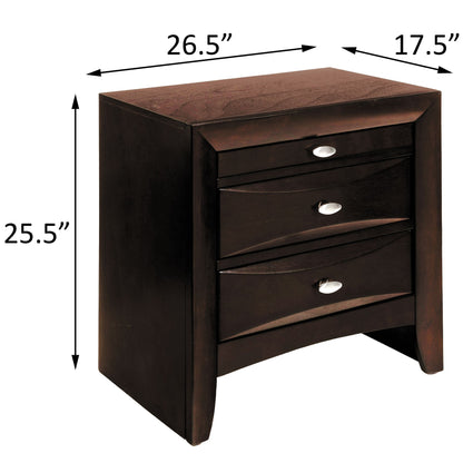 Espresso 2-drawer Nightstand image 5