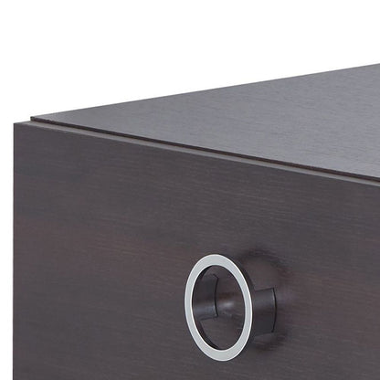 Espresso 2-Drawer Rectangular Accent Table image 4