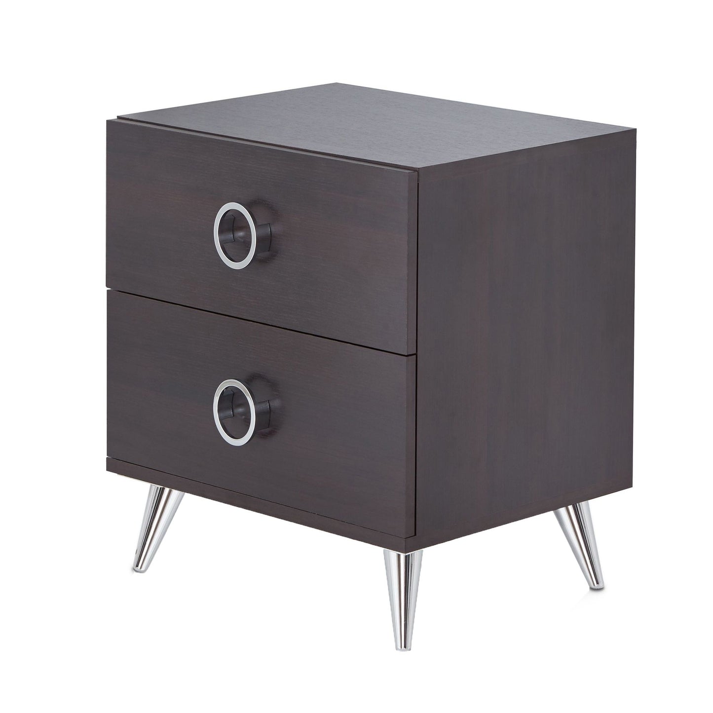 Espresso 2-Drawer Rectangular Accent Table image 1