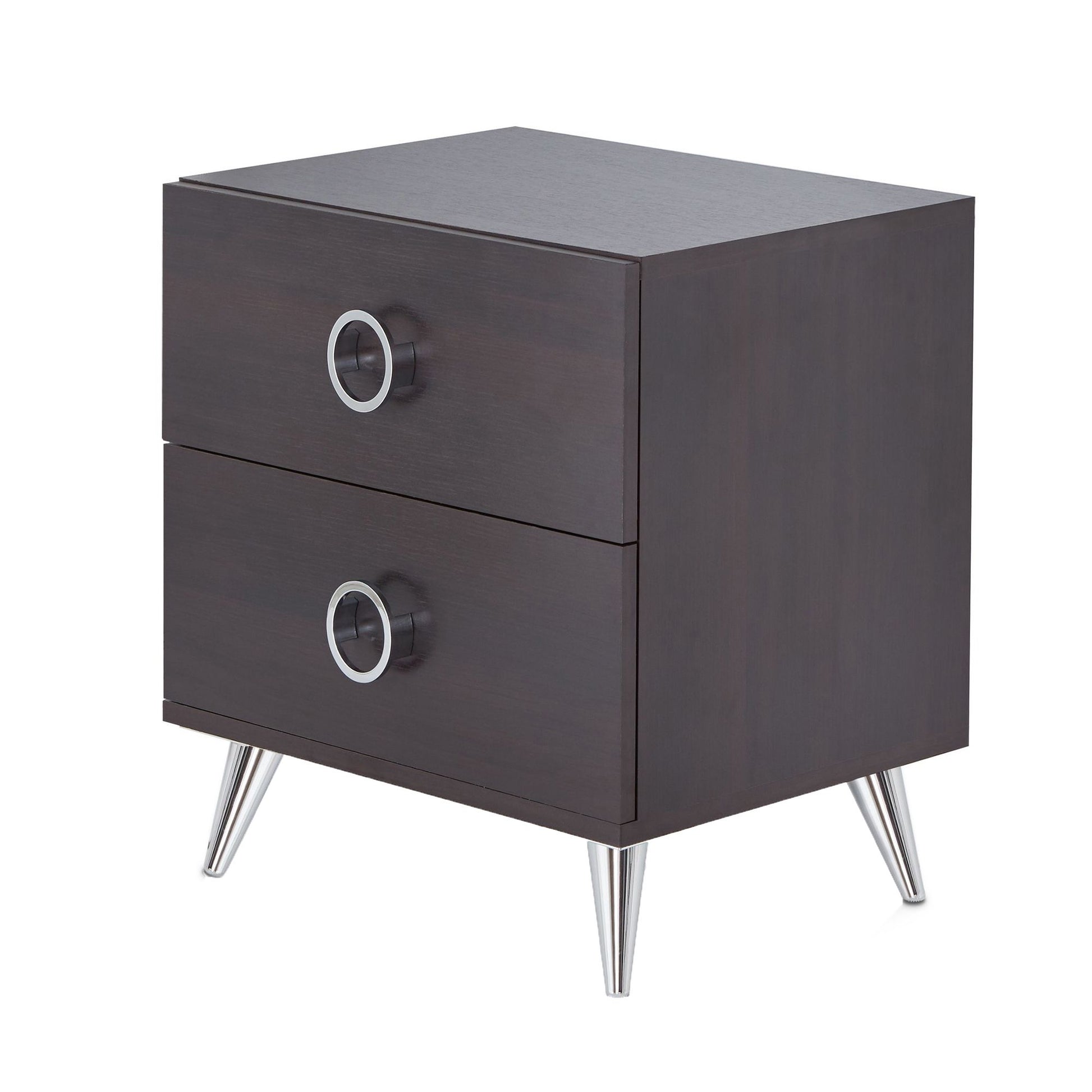 Espresso 2-Drawer Rectangular Accent Table image 1