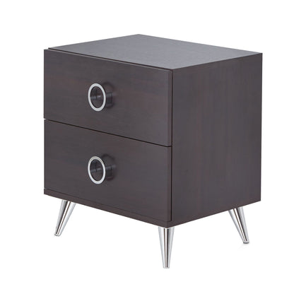 Espresso 2-Drawer Rectangular Accent Table image 1