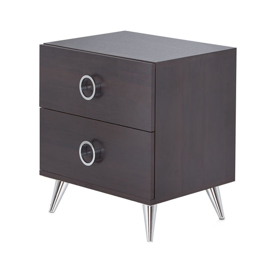 Espresso 2-Drawer Rectangular Accent Table image 1