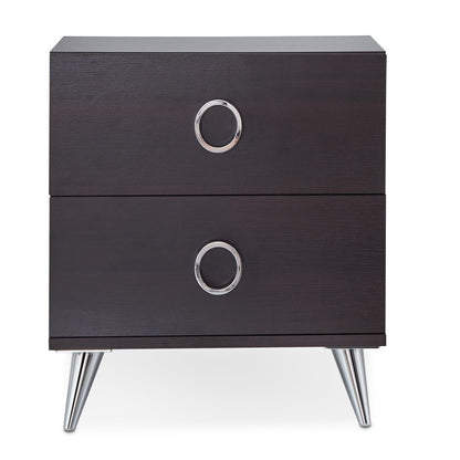 Espresso 2-Drawer Rectangular Accent Table image 2