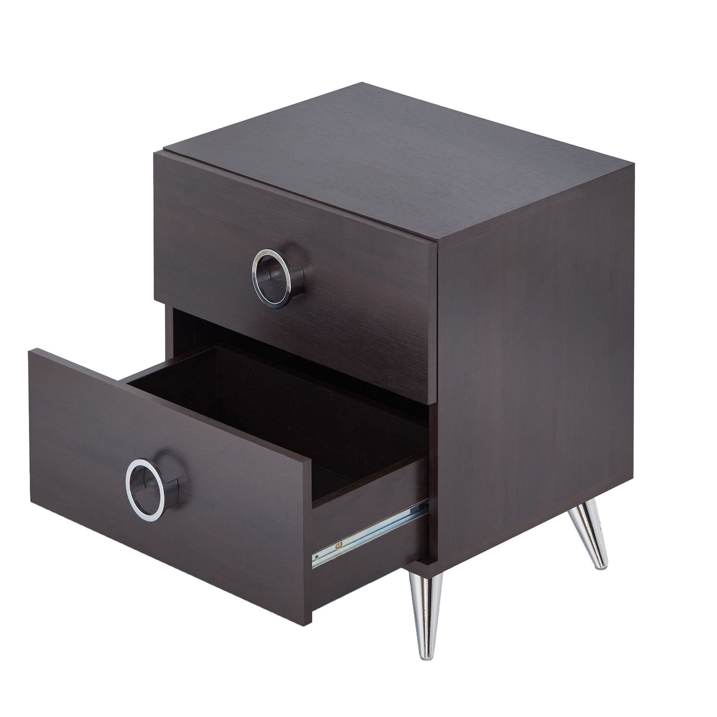 Espresso 2-Drawer Rectangular Accent Table image 3