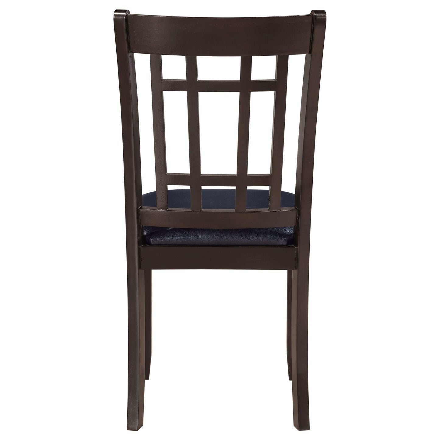 Espresso and Black Lattice Back Side Chairs (Set of 2) image 10