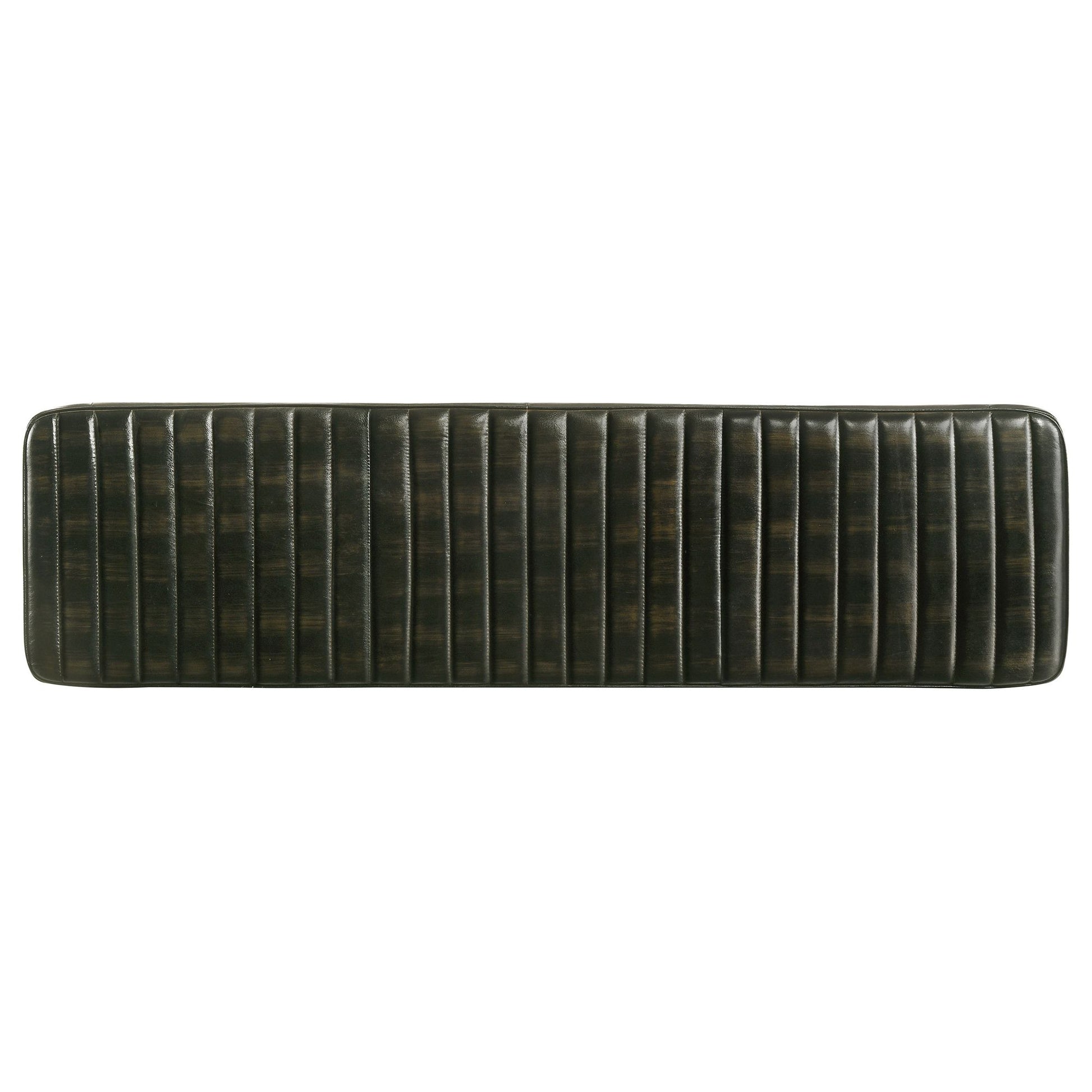 Espresso and Black Tufted Cushion Side Bench image 5