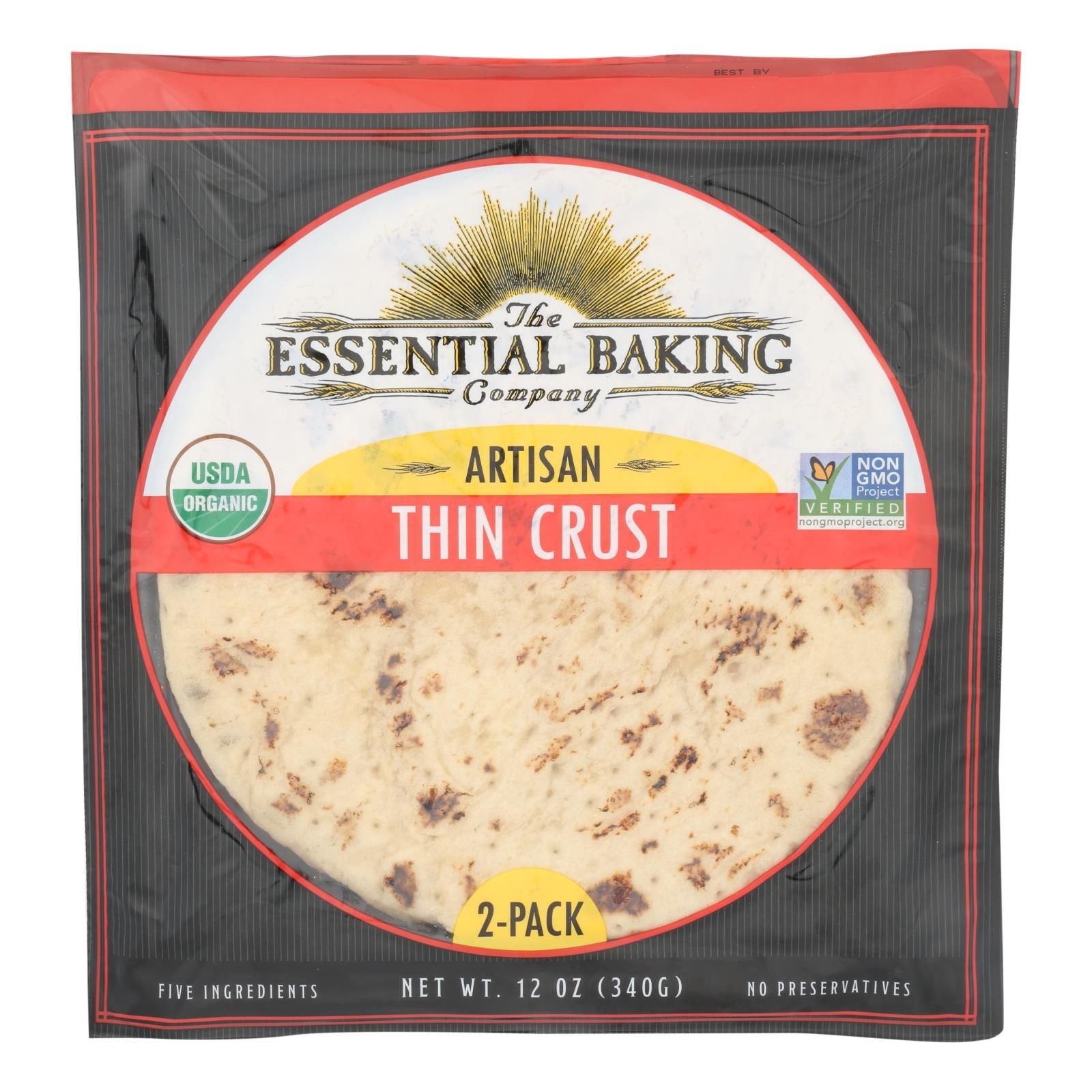 Essential Baking Company - Pizza Crust Thin Crst - Case Of 10 - 12 Oz image 1