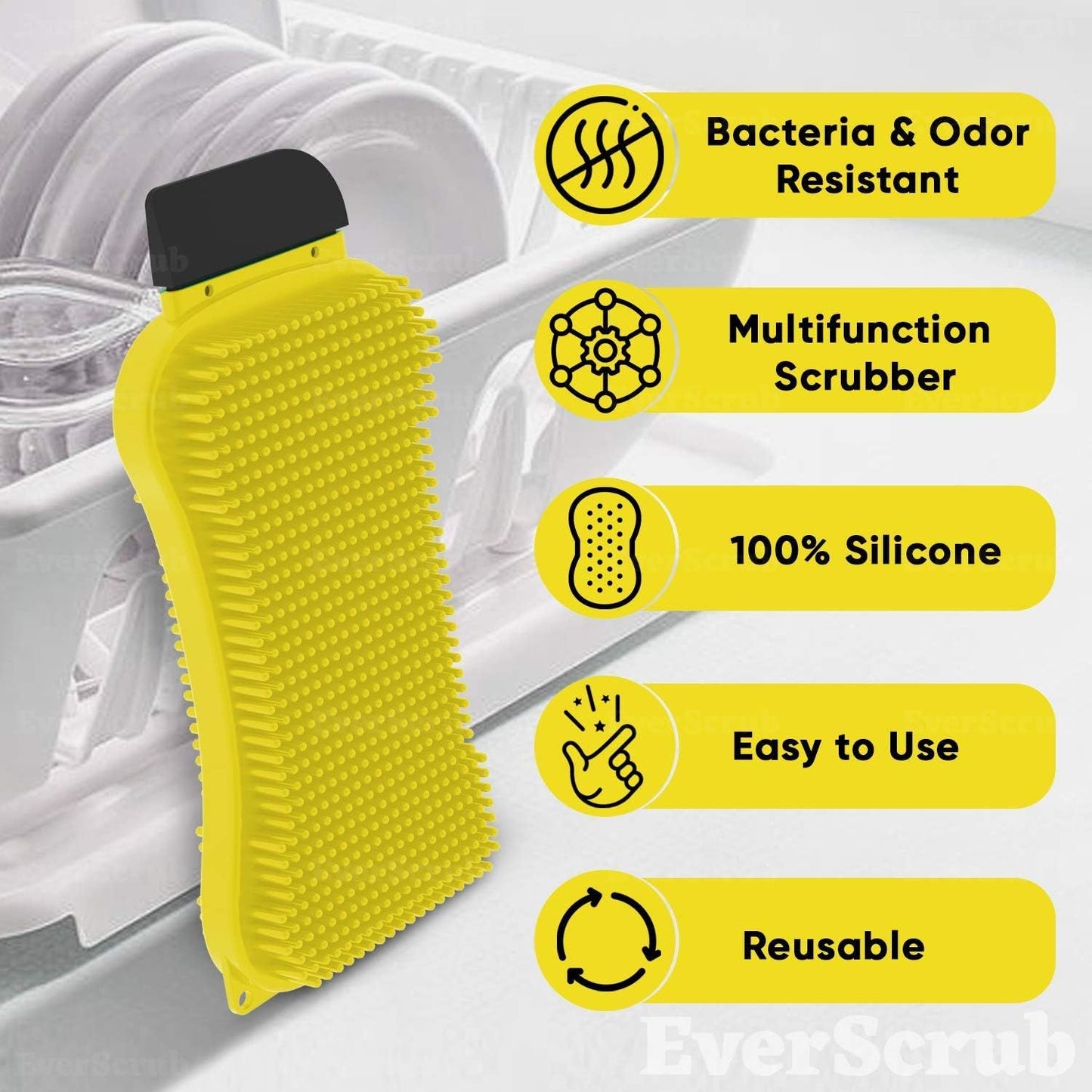 Everscrub 2 Pack All Purpose  Silicone Scrubbers image 5