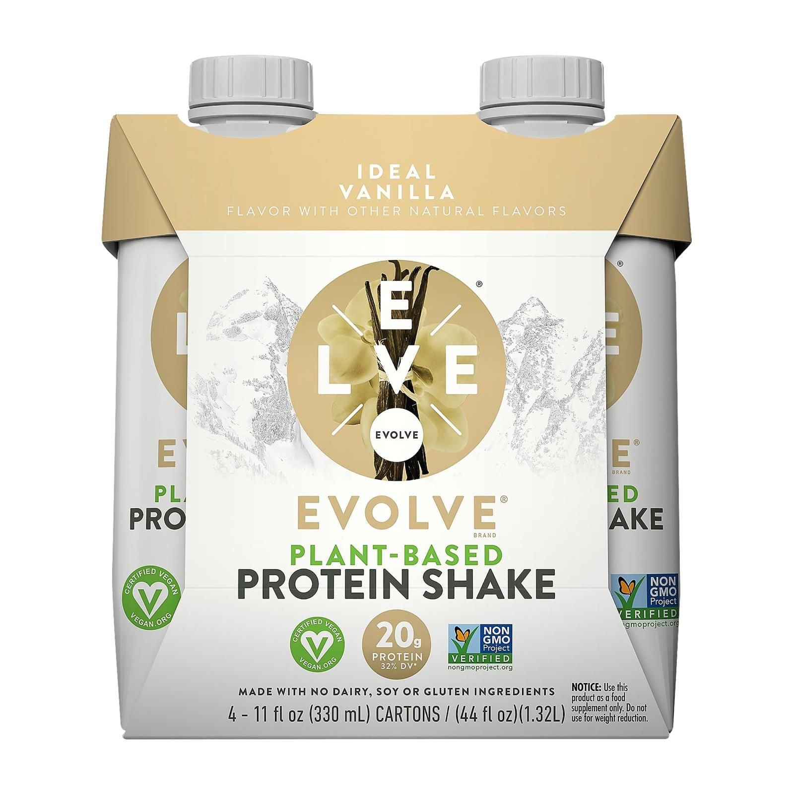 Evolve Ideal Vanilla Protein Shakes - Case Of 3 - 4/11 Oz image 1