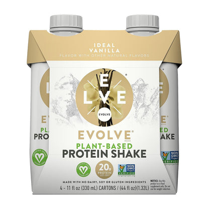 Evolve Ideal Vanilla Protein Shakes - Case Of 3 - 4/11 Oz image 1