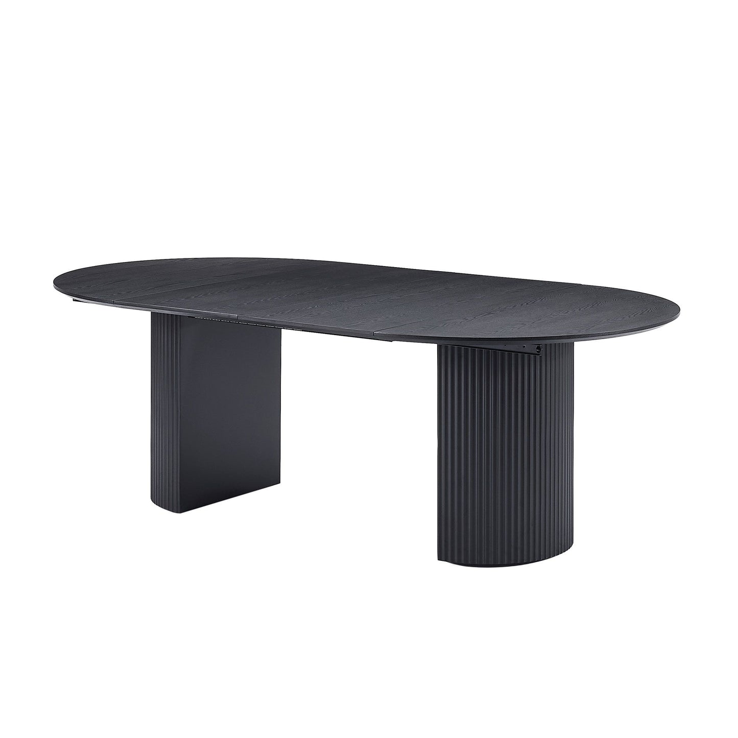 Expandable Dining Table,Solid Top Extending Table Modern Kitchen Table, Leisure Desk for Kitchen Dining Living Room Apar image 1