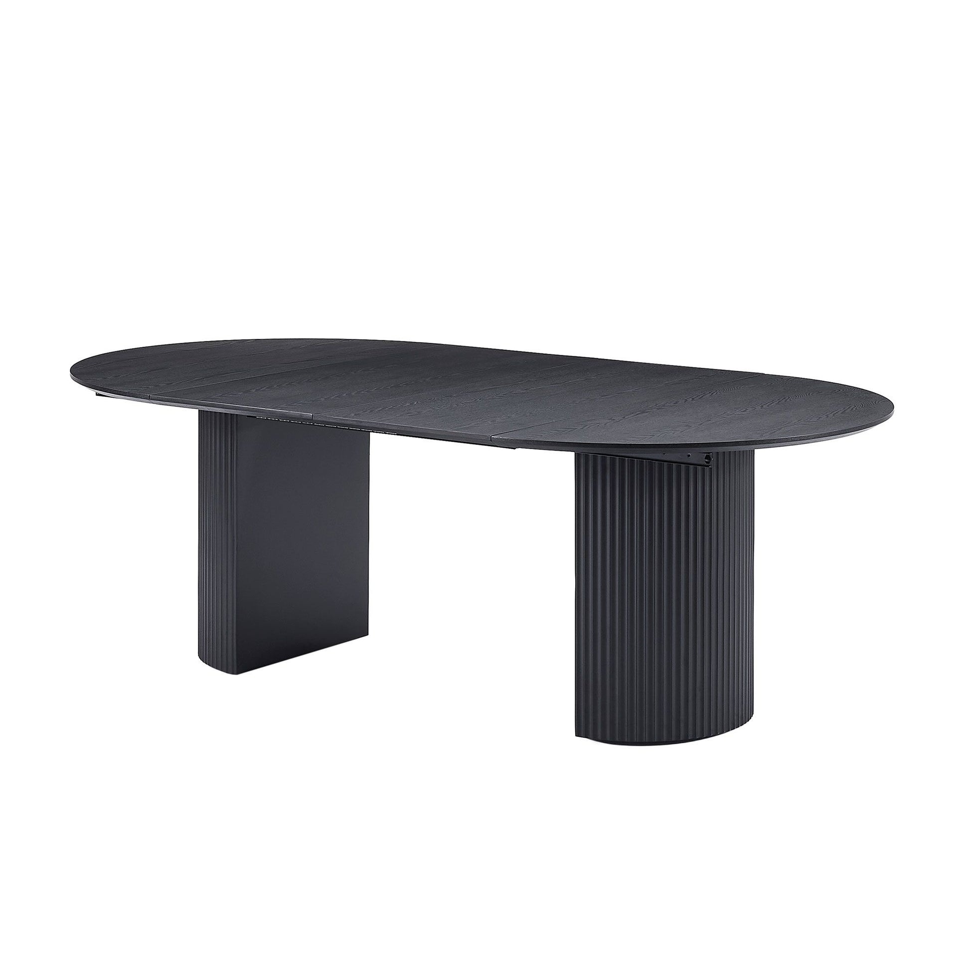 Expandable Dining Table,Solid Top Extending Table Modern Kitchen Table, Leisure Desk for Kitchen Dining Living Room Apar image 1
