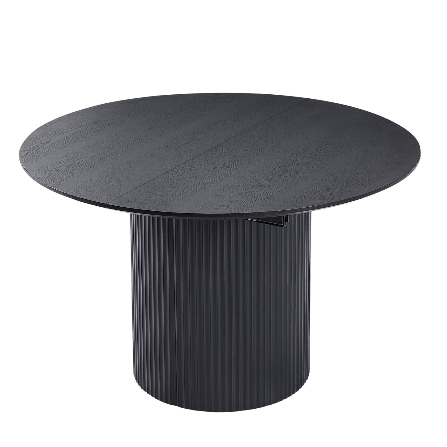 Expandable Dining Table,Solid Top Extending Table Modern Kitchen Table, Leisure Desk for Kitchen Dining Living Room Apar image 2
