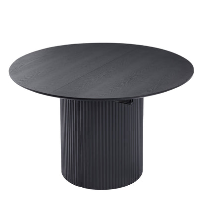 Expandable Dining Table,Solid Top Extending Table Modern Kitchen Table, Leisure Desk for Kitchen Dining Living Room Apar image 2