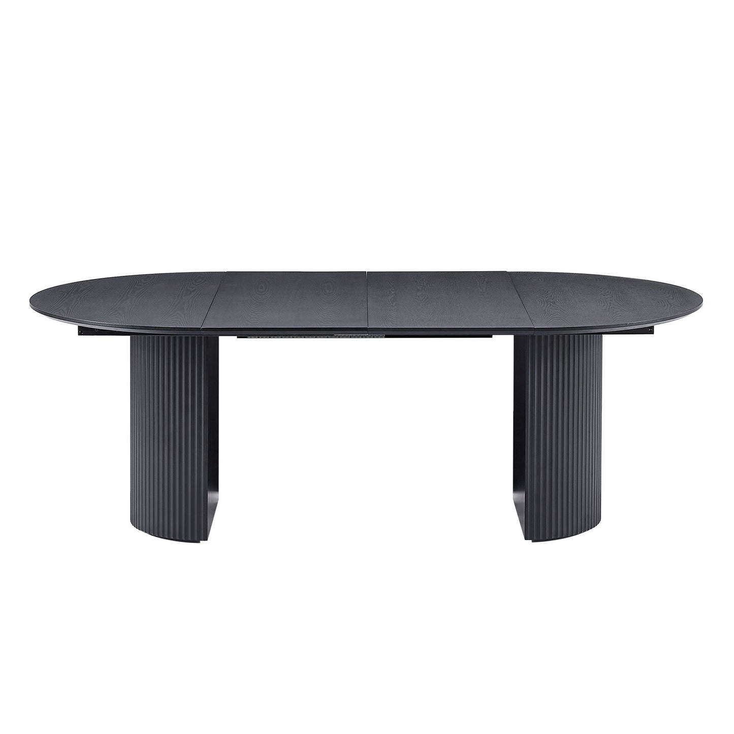 Expandable Dining Table,Solid Top Extending Table Modern Kitchen Table, Leisure Desk for Kitchen Dining Living Room Apar image 3