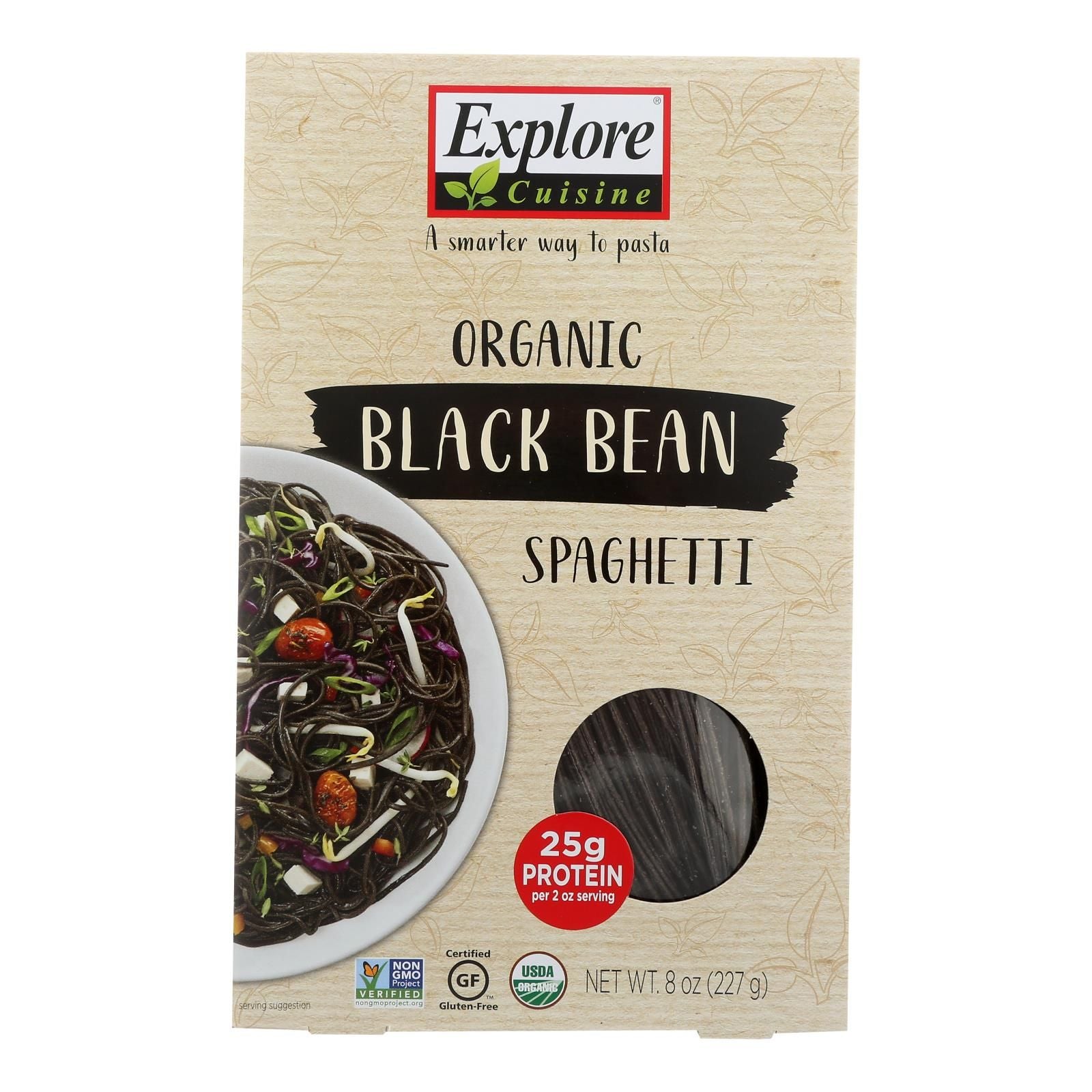 Explore Cuisine Organic Black Bean Spaghetti - Spaghetti - Case Of 6 - 8 Oz. image 1