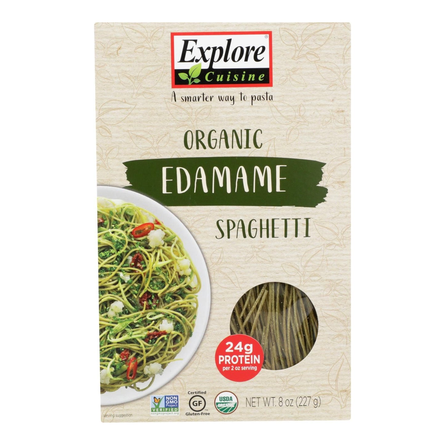 Explore Cuisine Organic Edamame Spaghetti - Edamame Spaghetti - Case Of 6 - 8 Oz. image 1