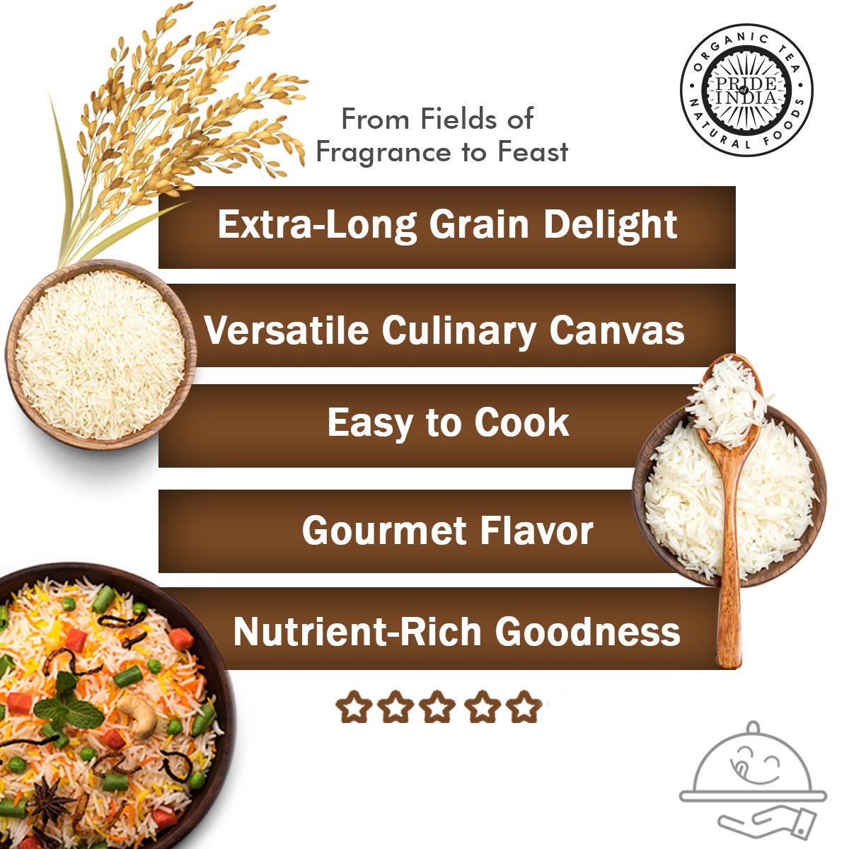 Extra Long White Basmati Rice 5 LBS image 4