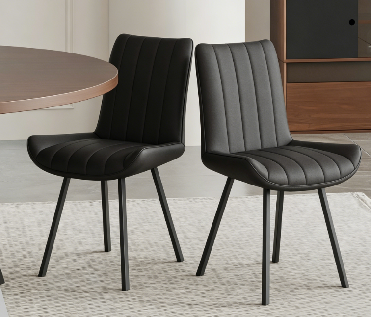 2 BLACK Dining Chairs,set of 2 image 1