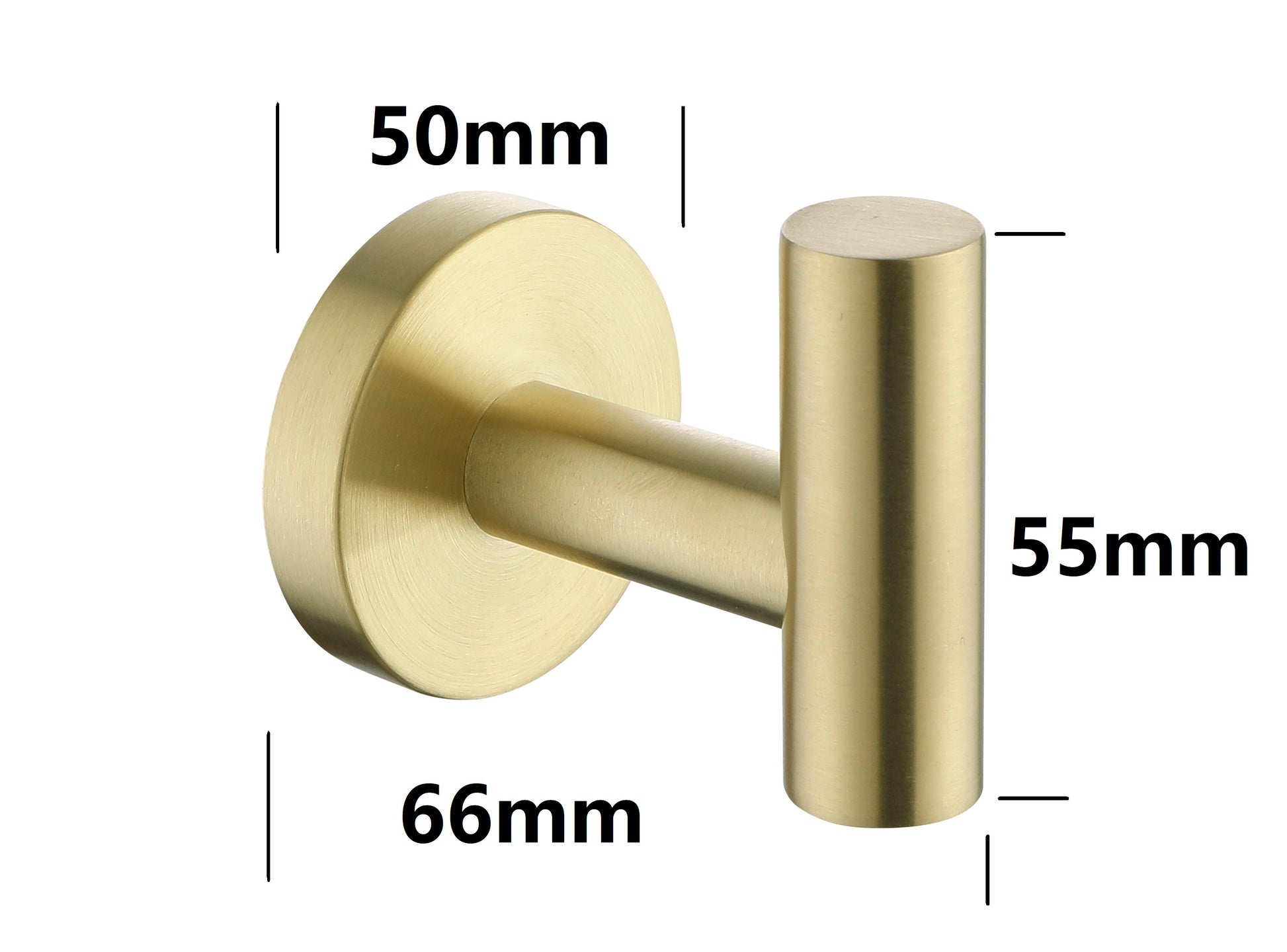 2 Pack Bathroom Towel Hooks Coat Hooks Shower Kitchen Wall Hooks, Brushed Gold image 11