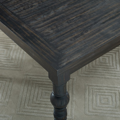 Leviton Urban Style Dark Wash Wood Dining Set: Table, 4 Chairs and Bench image 4