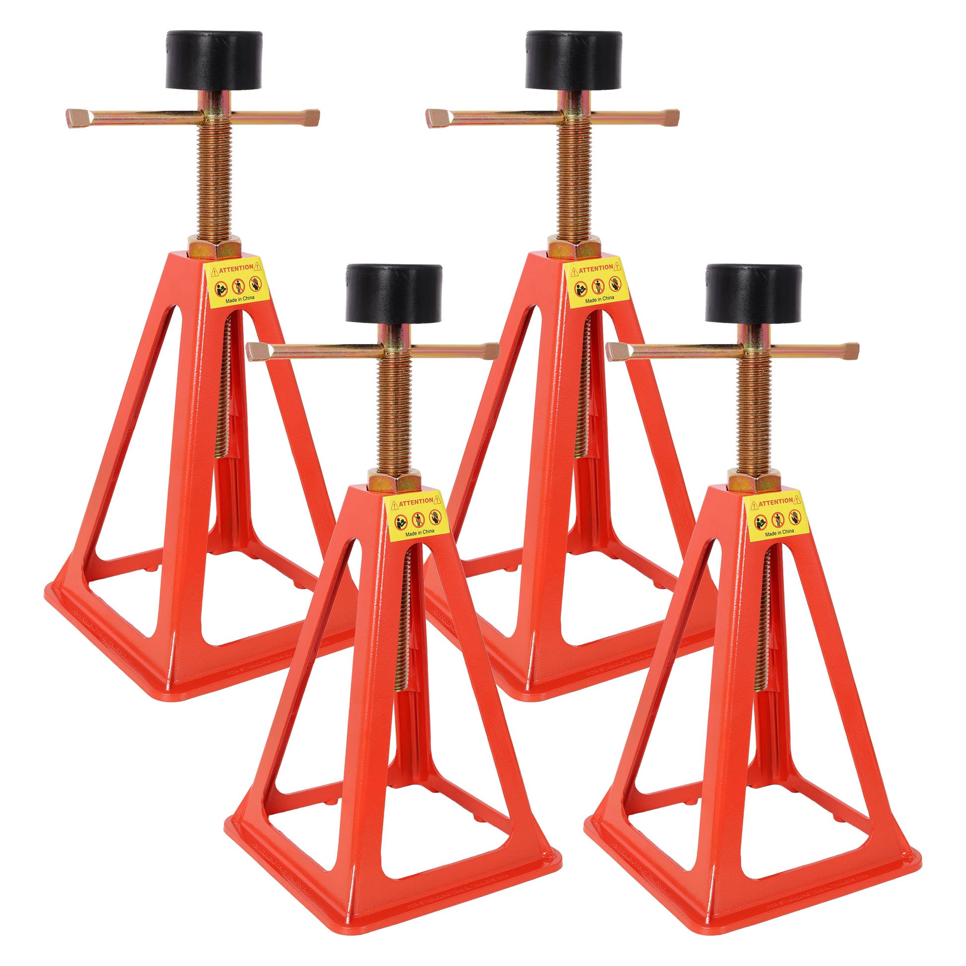 4-Pack RV Stabilizer Jacks - Heavy Duty Adjustable Screw Jack Stands for Travel Trailer Camper