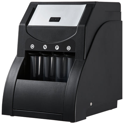 USD Coin Sorter, Coin Sorter Machine for USD Coin 1￠ 5￠ 10￠ 25￠, Sorts up to 230 Coins/min, Coin Sorter and Wrapper Machine Holds 200 Coins Included 4 Coin Tubes, Black image 11