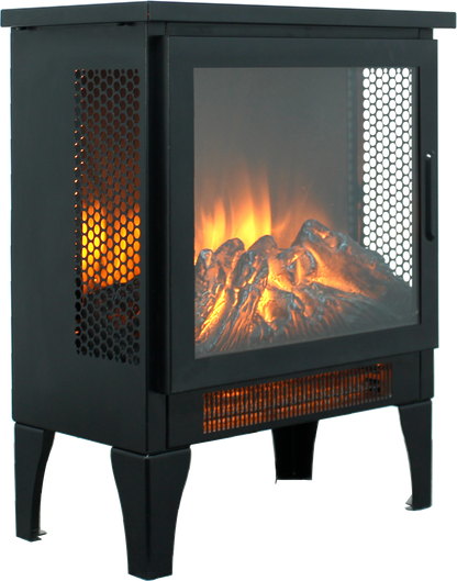 18 inch Freestanding Electric Fireplace Stove heater with 3D Flame effect image 1