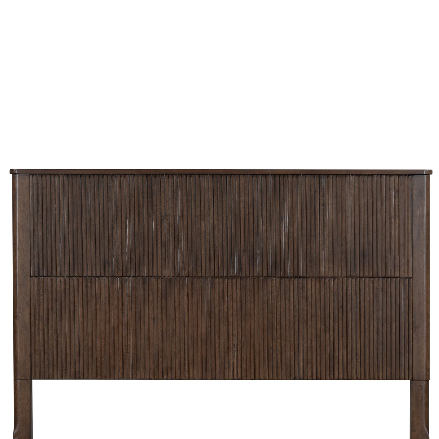 Queen Size Solid Wood Bed Accessories Package, Including part 1, part 9, and part 8.Walnut image 1