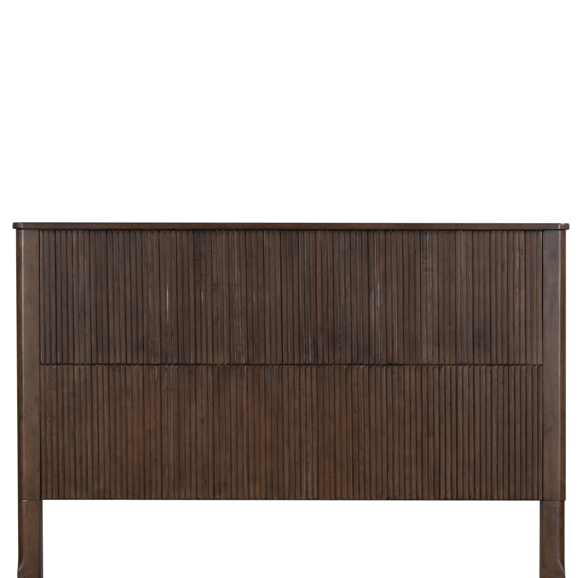 Queen Size Solid Wood Bed Accessories Package, Including part 1, part 9, and part 8.Walnut image 1