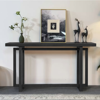 59" Narrow Console Table - MDF Entryway Sofa Table for Hallway, Living Room, Foyer with Space-Saving Design image 9