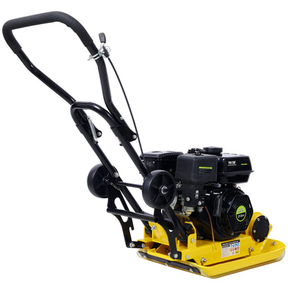 7.0HP 5500VPM MAX Gas Vibration Compaction Force 20 x 14 inch Plate Compactor w/Built-in Wheel,EPA compliant image 2