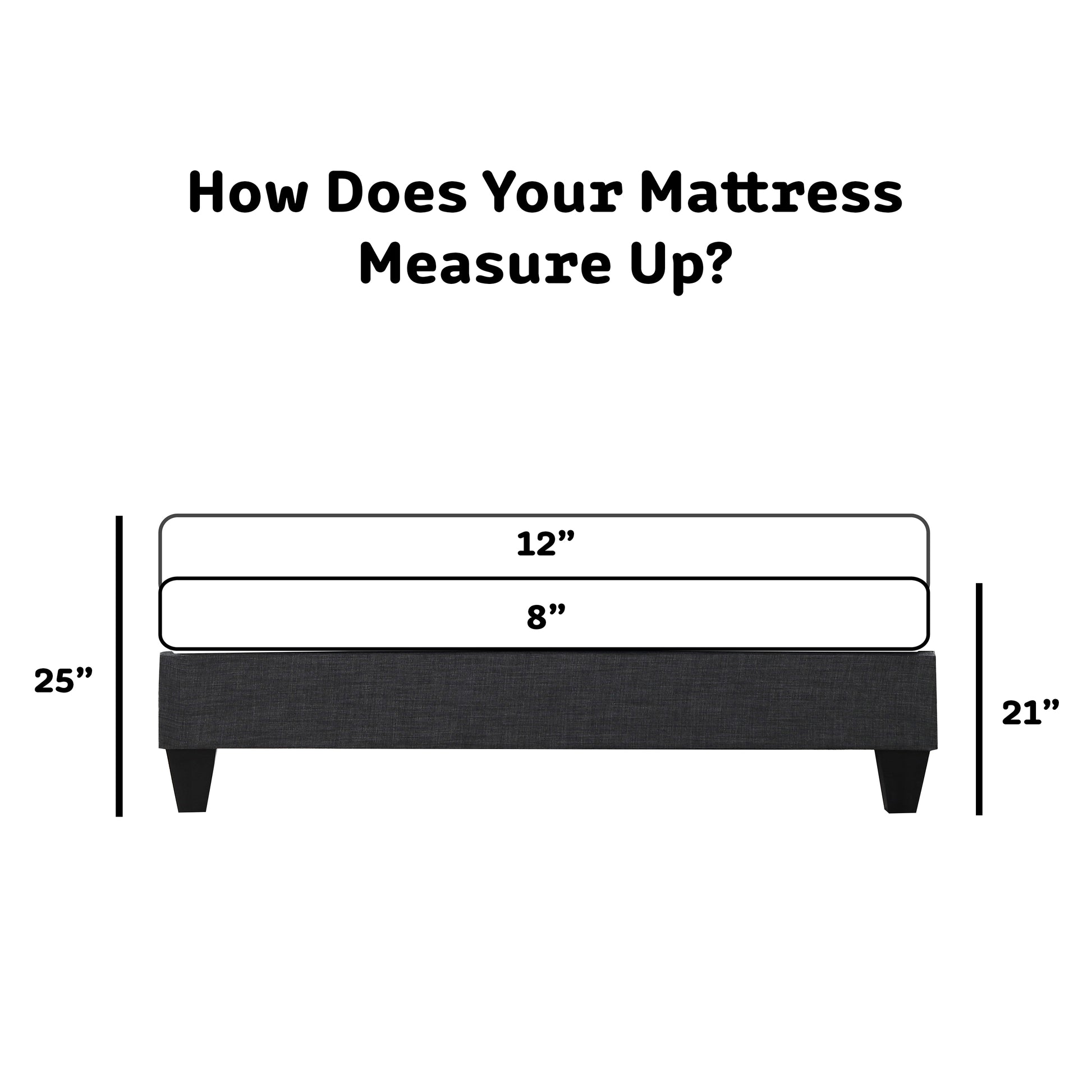 Contemporary Grey Upholstered Platform Bed, Polyester Fabric Bed Frame, Reinforced Support Geometric Foot Platform Bed No Box Spring Needed, Easy Assembly,California King image 6