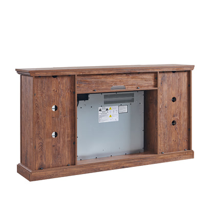 65" Fireplace TV Stand for TVs up to 75",with 28" Electric Fireplace and LED Light image 12