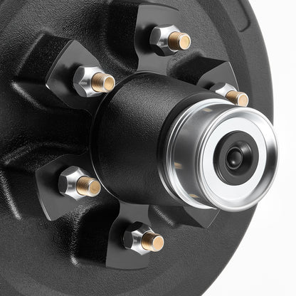 Electric Trailer Brake Assembly, 12 x 2 Inch, 1 Pair Self-Adjusting Electric Brakes Kit for 6000 lbs Trailer Axle, Backing Plates for Braking System Part Replacement, Fit for Trailers, RVs image 5