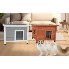 Waterproof Cat House - Feral Kitty Shelter for Small Animals